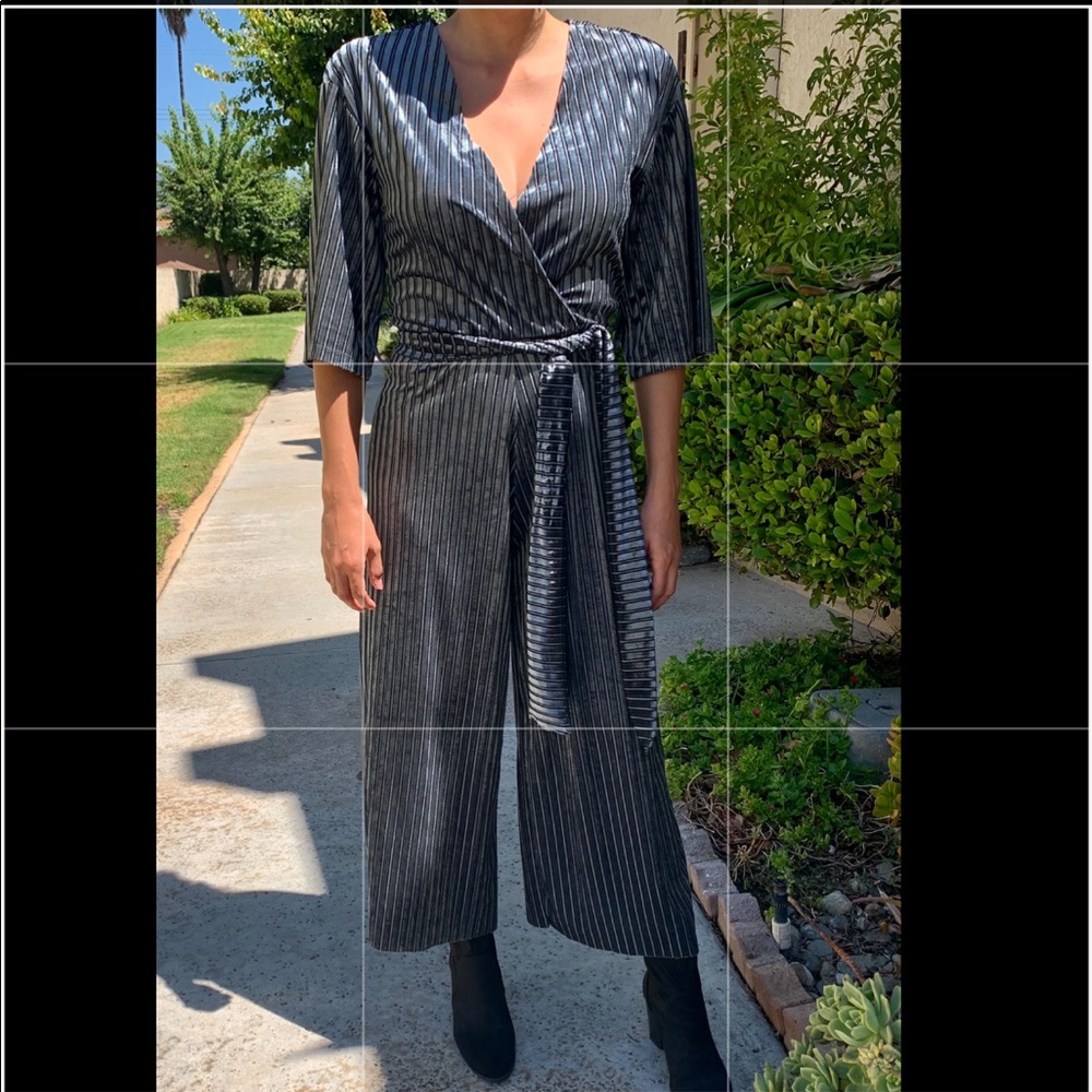 Blue/Gray Suede Jumper